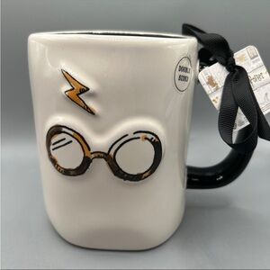 Rae Dunn HARRY POTTER Double Sided Mug With Lightning And Glasses NEW
